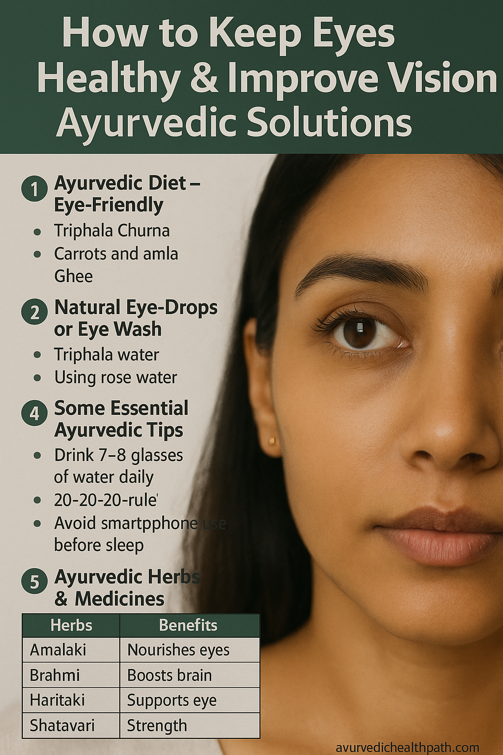 👁️ How to Keep Eyes Healthy and Improve Eyesight Naturally: Ayurvedic Solutions