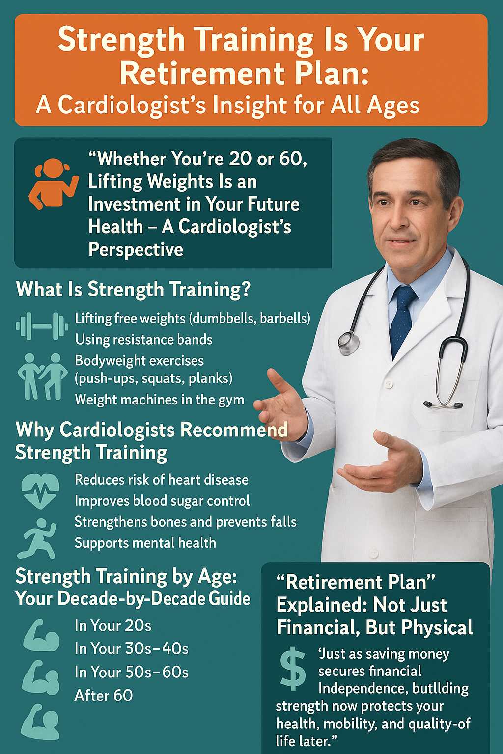 Strength Training Is Your Retirement Plan: A Cardiologist’s Perspective for Lifelong Vitality